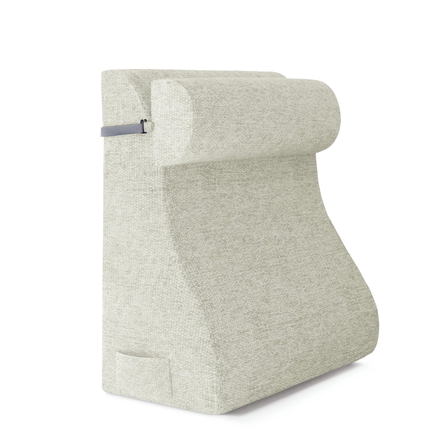 strusery Wedge Pillow for Sitting in Bed â Ergonomic Backrest Cushion, Acid Reflux & GERD Relief, Adjustable Support for Neck/Leg Pain (Polyester-White)