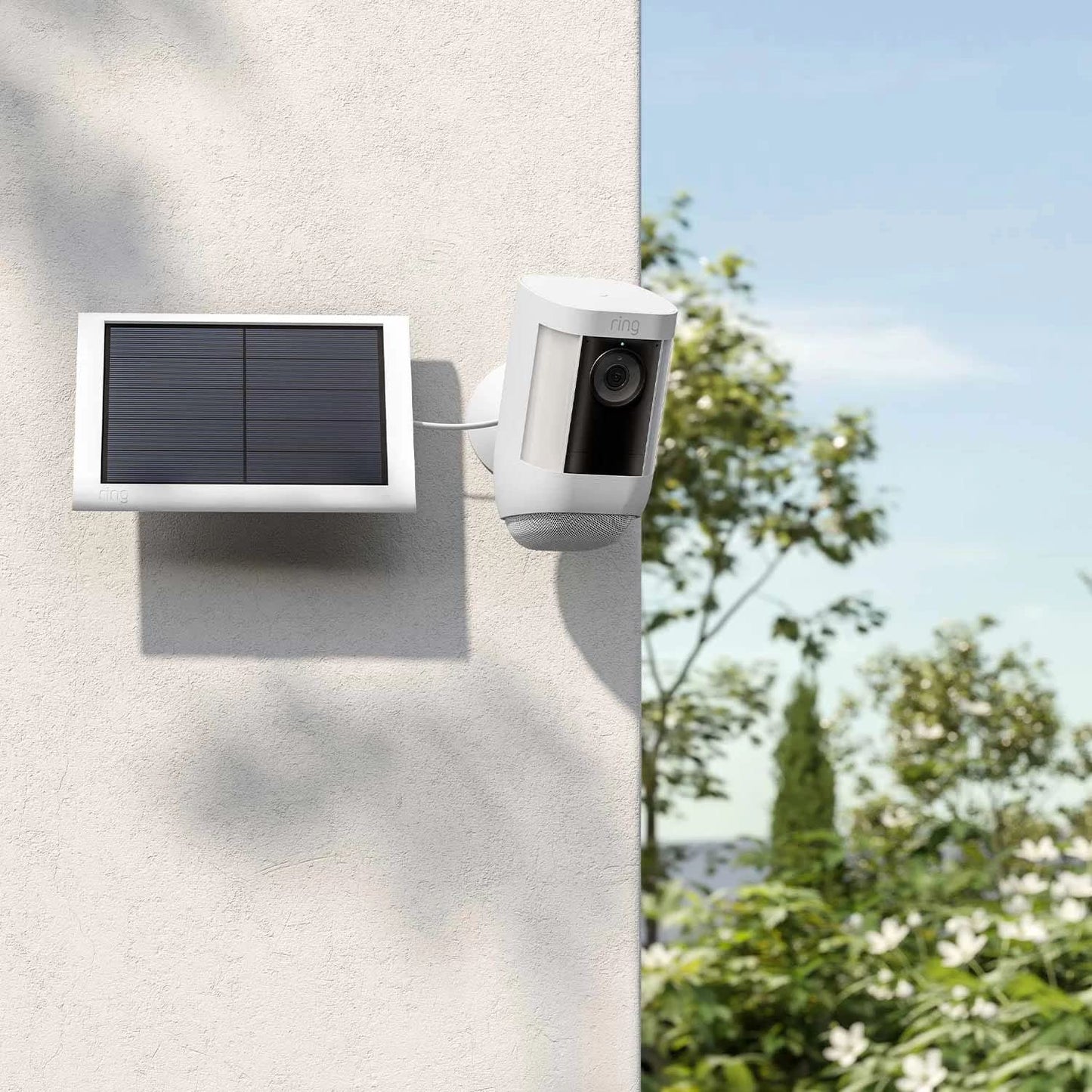 Ring Solar Panel (2nd Generation), 4W for Outdoor Cam Plus, Outdoor Cam (Stick Up Cam), Stick Up Cam Pro, Spotlight Cam Plus, Spotlight Cam Pro - White