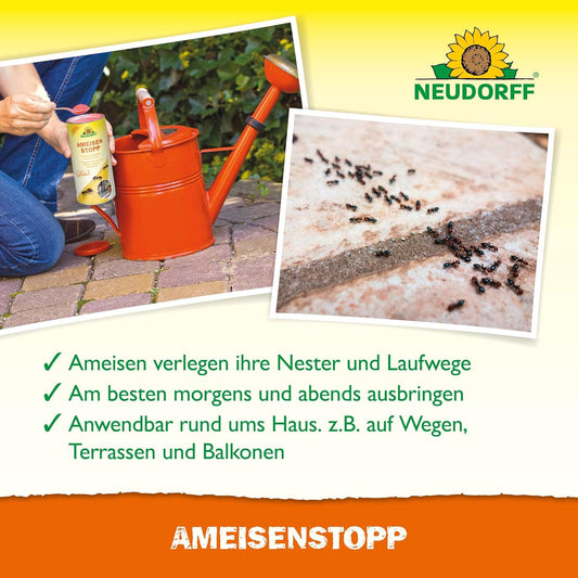 Neudorff Outdoor Ant Killer, Ant Bait Granules 1 lbs Treats up to 2,000 sq. ft. & Lasts up to 4 Weeks, Home Perimeter Treatment for Organic Gardening, Insect Bait Attracts and Kills (1 lb)