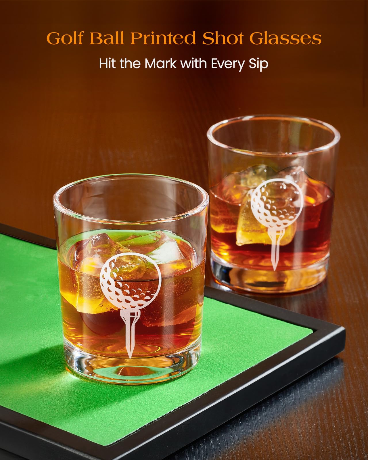 Golf Gifts for Men Dad, Kollea Golf Club Whiskey Decanter with Shot Glasses, Liquor Decanter Set for Men Husband Coaches Golfers, Cool Birthday Gifts for Brother Guys
