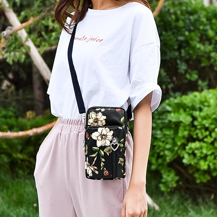 BIAOTIE Lightweight Small Crossbody bags Cell Phone Purses Travel Pouch Shoulder Bag for Women
