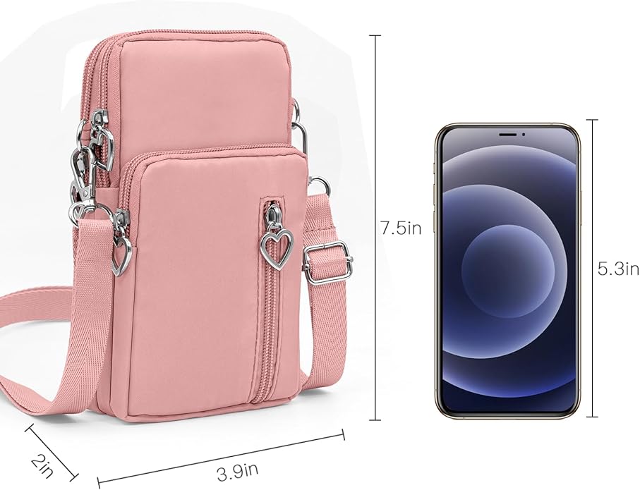 BIAOTIE Lightweight Small Crossbody bags Cell Phone Purses Travel Pouch Shoulder Bag for Women