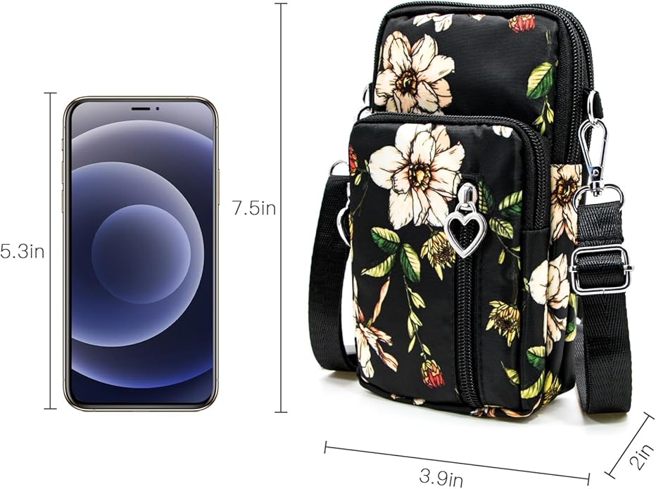 BIAOTIE Lightweight Small Crossbody bags Cell Phone Purses Travel Pouch Shoulder Bag for Women