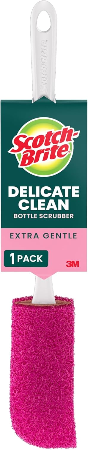 Scotch-Brite Water Bottle Scrubber, Safe On Glass, Plastic and Stainless Steel