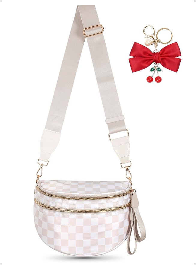 Bum Bag Crossbody Bag for Women | Spacious Bum Bags | Nylon Crossbody Fanny Packs | Purse Belt Purse for Travel Running, Fashion Holiday Gifts