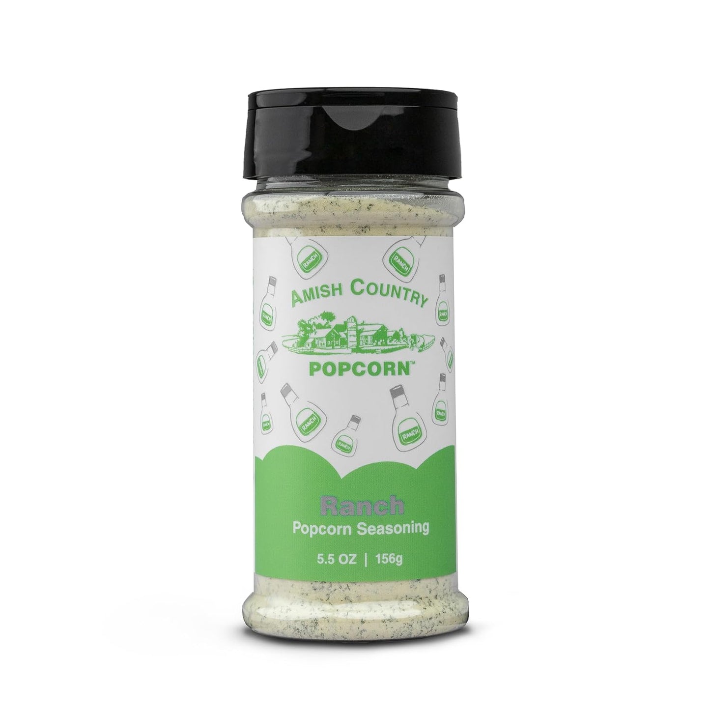 Amish Country Popcorn | Seasoning Variety Pack | 5 Bottles | Ballpark Buttersalt, Cheddar Cheese, White Cheddar, Ranch, Sour Cream and Onion | Old Fashioned, Non-GMO and Gluten Free