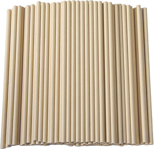 Paper Straws 200 Pack Paper Drinking Straws, Drinking Straws for Juices, Restaurants and Party supplies