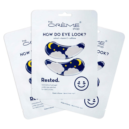 The CrÃ¨me Shop - Rested Hydrogel Under Eye Patches for Dark Circles - Korean Skincare (3 Pack)