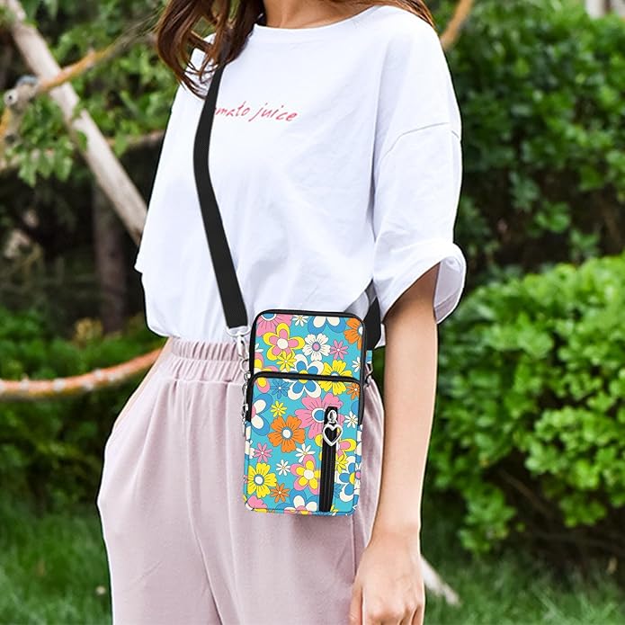 BIAOTIE Lightweight Small Crossbody bags Cell Phone Purses Travel Pouch Shoulder Bag for Women
