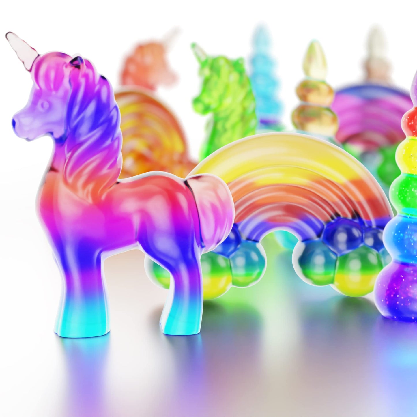Dan&Darci Unicorn Soap Making Kit - Girls Crafts DIY Project Age 6+ Year Old Kids - Unicorn Girl Gifts - Science STEM Activity Teenage Gift - Make Your Own Soap Kits - Craft Toys Ages 6 7 8 9 10 11 12