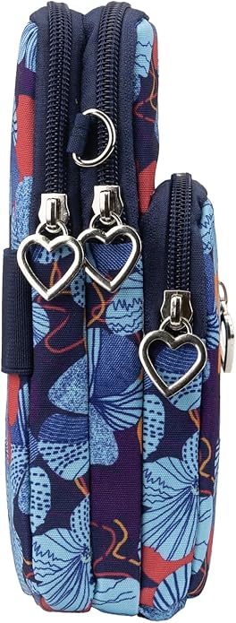 JANKS Small Crossbody Bag for Women - Mini Phone Purses with Crossbody Strap and Wallet - Nylon Arm Bag