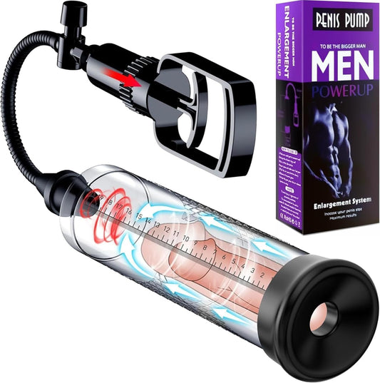 Men's Growth Pump with Strong Suction Vacuum Pump with ED Screen Powerful Electric Vacuum Pump Big 10 Inch Adjustable Bigger Men US Generic US889