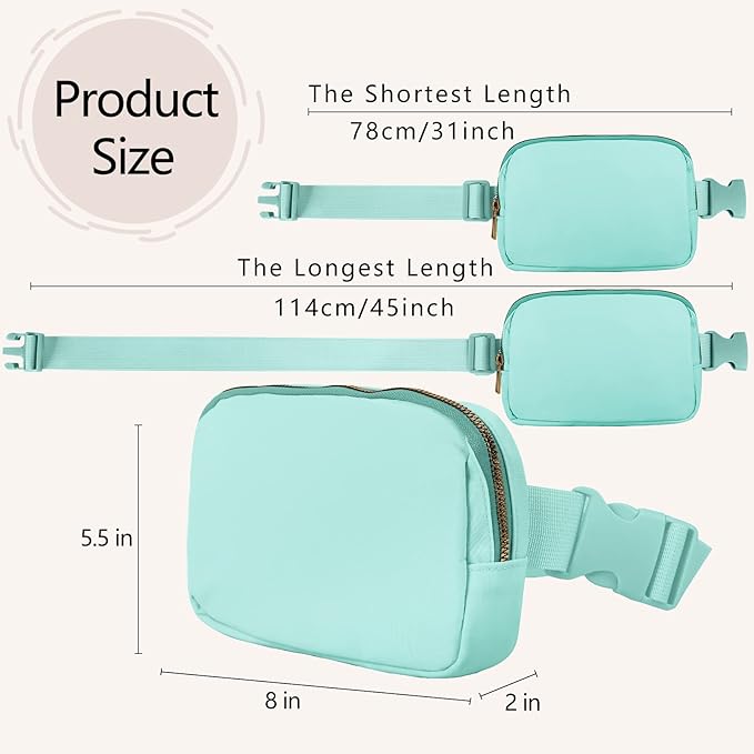 VOROLO Fanny Pack For Women And Men Crossbody Bag Belt Bag with Adjustable Strap Graduation Gifts