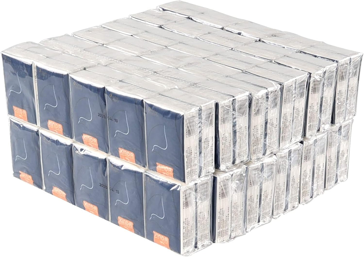 Jekiyo 4-ply Mini Pocket Facial Tissue, Travel Size Pocket Tissues, 120 Packs