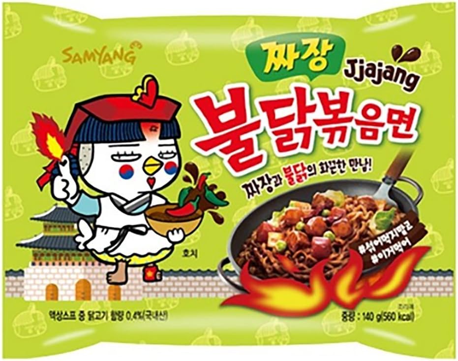 Samyang Bulldark Spicy Chicken Roasted Noodles, 5 Ounce (Pack of 5)