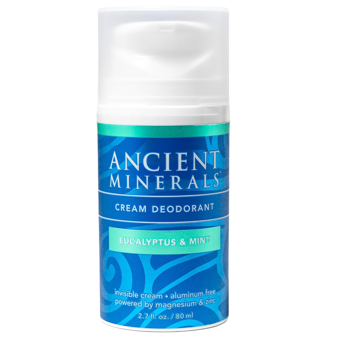 Ancient Minerals Natural Deodorant Cream â Eucalyptus & Mint Scent, Aluminum-Free, Vegan Deodorant for Women and Men with Magnesium, Zinc & Vitamin E, for Sensitive Skin, 2 oz