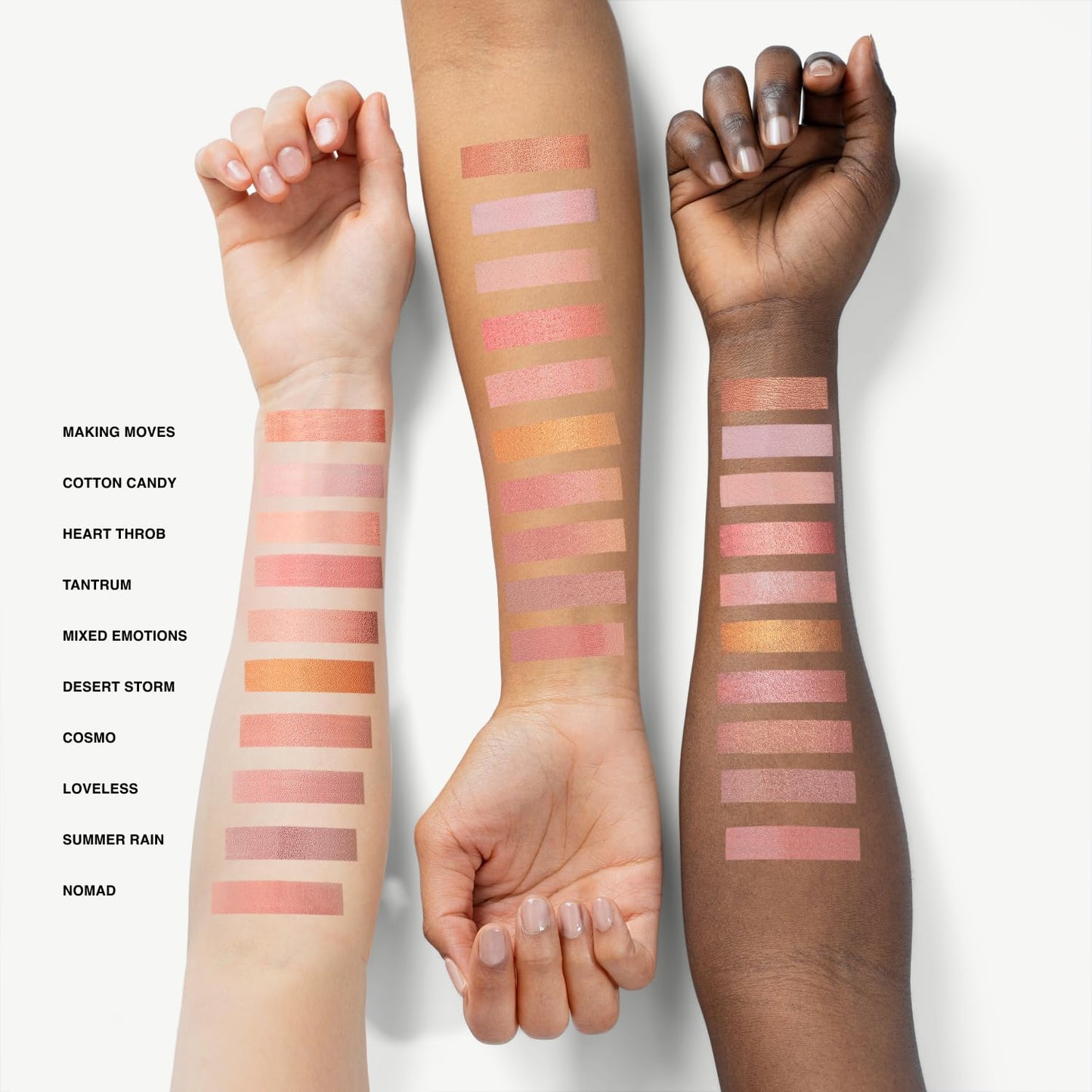 Makeup Powder Blusher - "Desert Storm" - 4g / 0.141 oz - Full Coverage, Natural Blush - Soft, Buildable Pink, Coral, Peach & Golden Hues