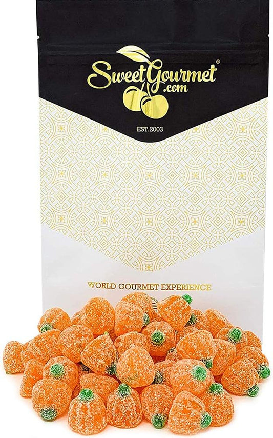 SweetGourmet Sour Jelly Pumpkins, Orange Flavor, Fall Holiday Candy, 1 Pound