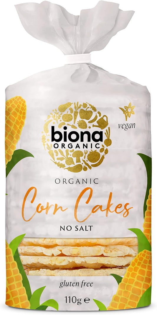 Biona Organic - Corn Cakes - Plain No Salt - 110g
