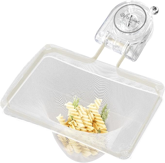 Kitchen Sink Strainer with 100 PCS Filter Mesh Bag, Food Waste Filter Basket, Suction Cup Folding Washing Vegetables and Fruits Drying Bag Holder(Silver)