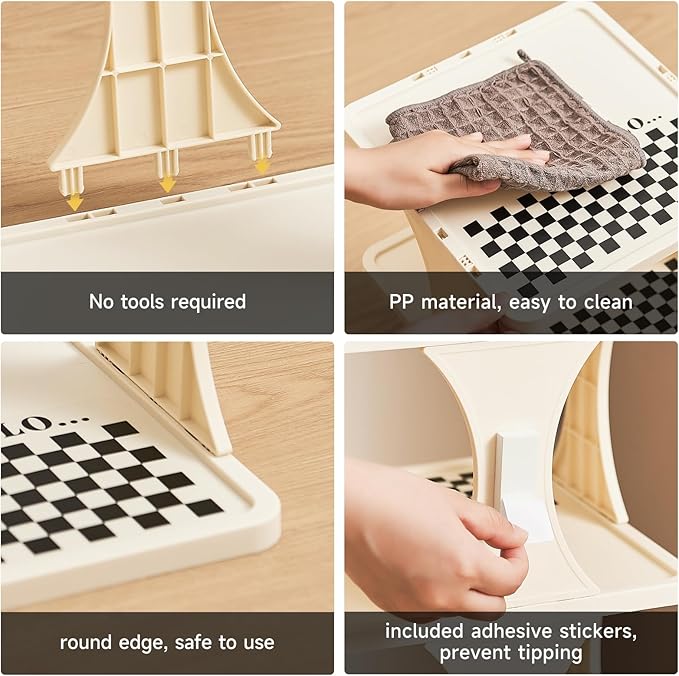 Vertical Shoe Rack 9 Tier Adjustable Shoe Organizer Small Shoe Shelf for Closet, Narrow Entryway, or Bedroom Easy to Assemble and Disassemble Holds Up to 10 Pairs of Shoes (White)