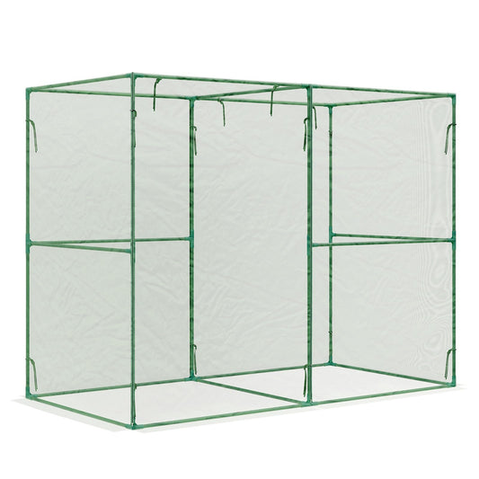BPS Crop Cages for Garden Plant, 8x4x6 Ft Plant Netting Protection Tent with Zippered Door for Plants, Raised Garden Bed Cover with Frame for Vegetables, Fruits and Flowers