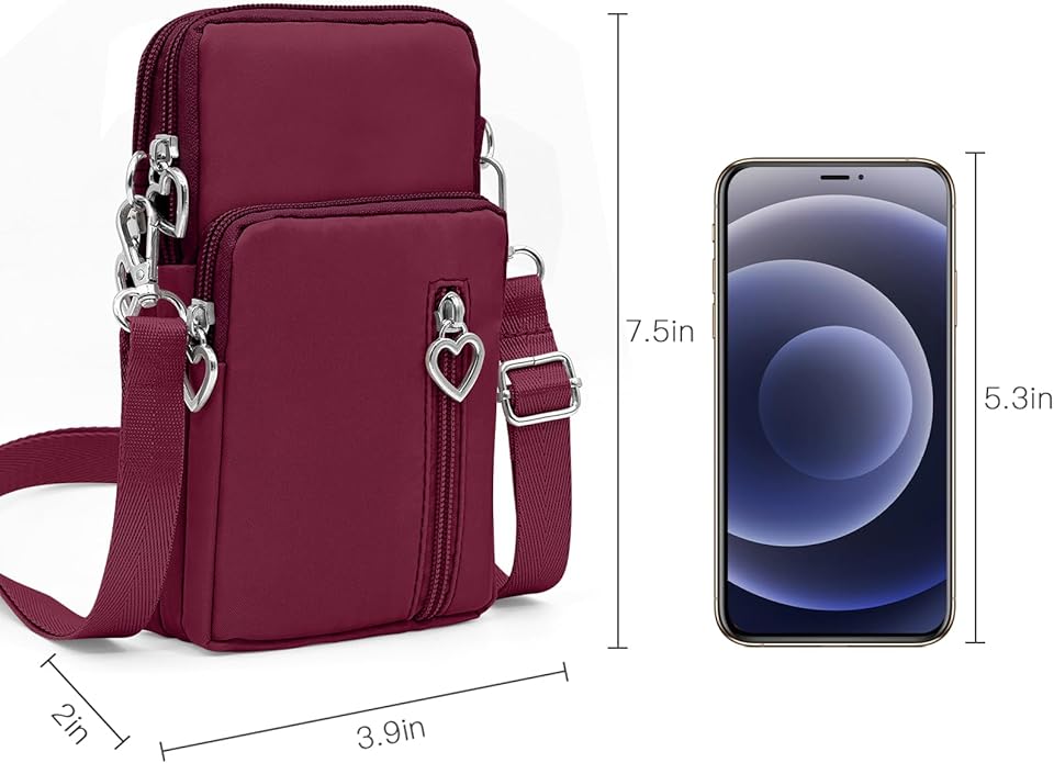 BIAOTIE Lightweight Small Crossbody bags Cell Phone Purses Travel Pouch Shoulder Bag for Women