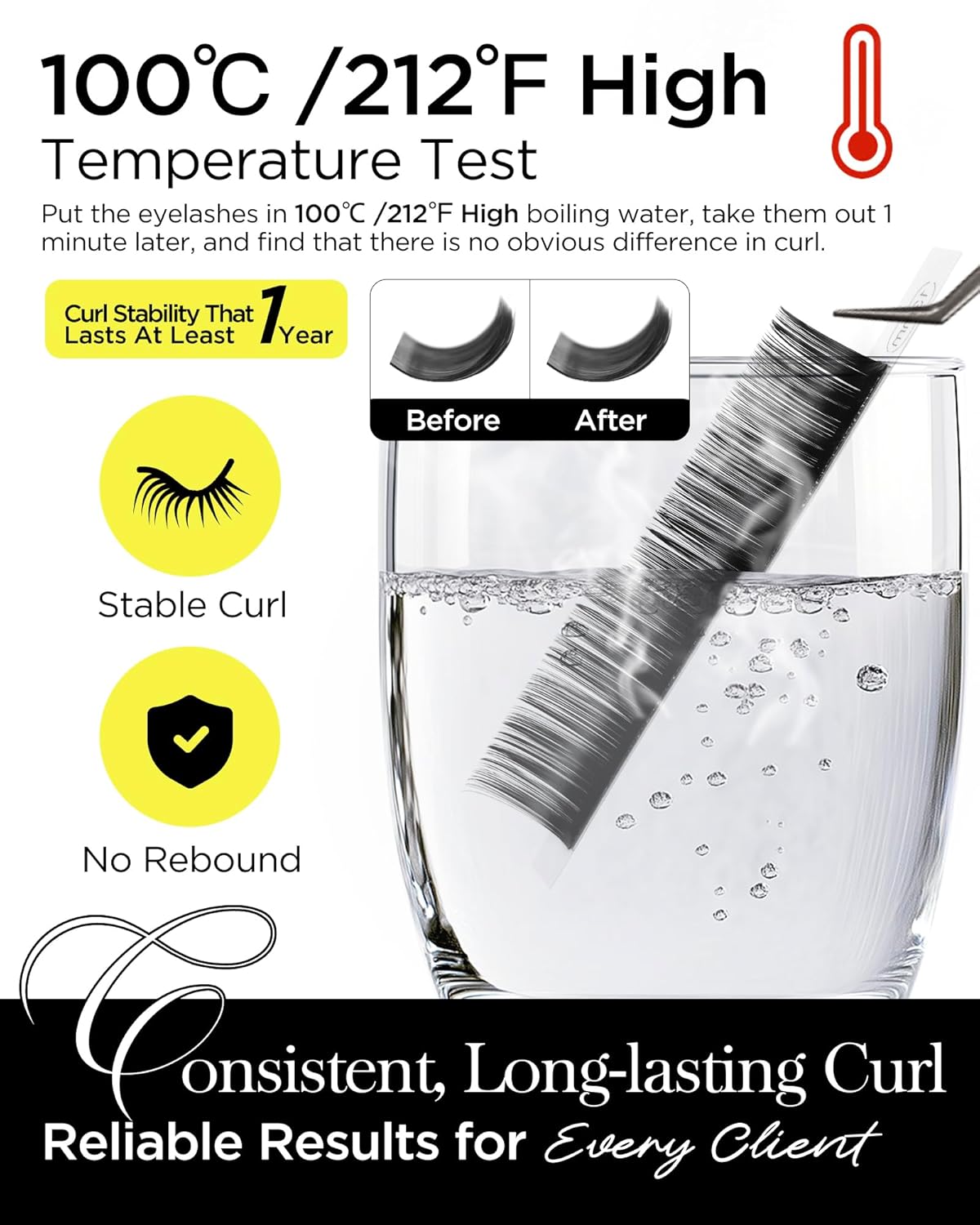 BEYELIAN Classic Volume Lash Extensions, C D D+ Curl 7-15mm 0.03-0.20mm Thickness Matte Black Semi Permanent Volume Eyelash Extensions Professional Salon Use (0.15 D 14mm)