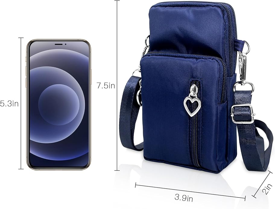 BIAOTIE Lightweight Small Crossbody bags Cell Phone Purses Travel Pouch Shoulder Bag for Women