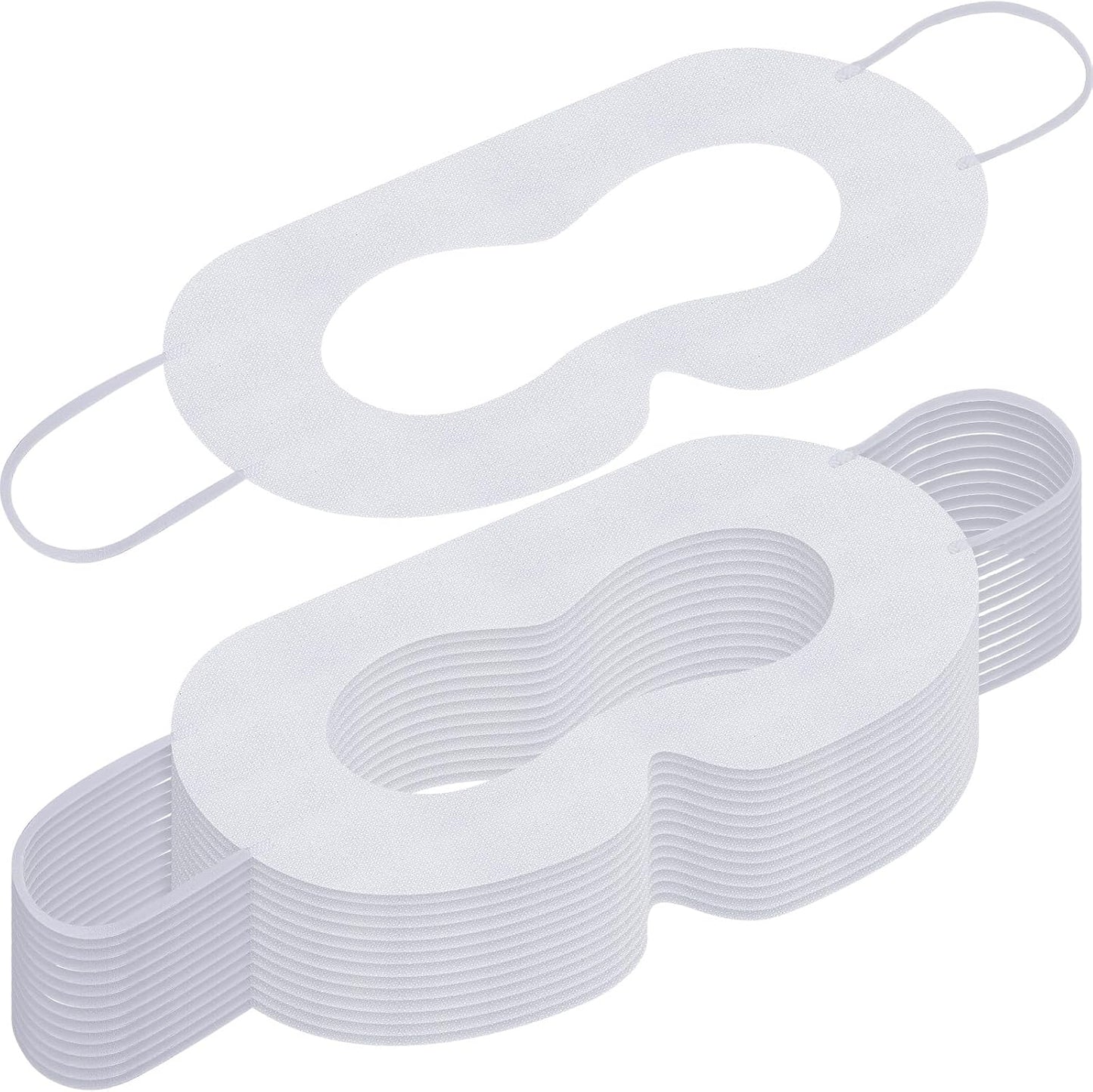 200 Pcs Disposable VR Face Mask Breathable Cover for VR Nonwoven Fabric Sanitary Eye Mask, Eye Cover Pad(White)