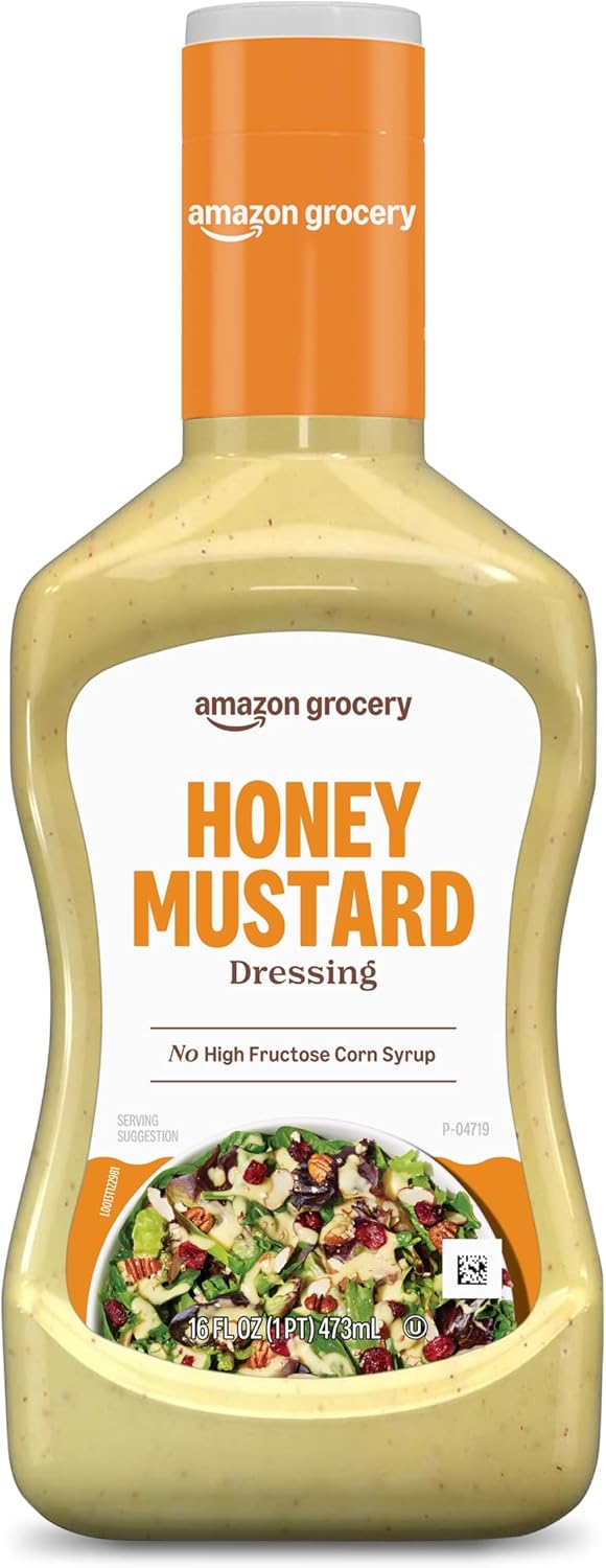 Amazon Grocery, Honey Mustard Dressing, 16 Fl Oz