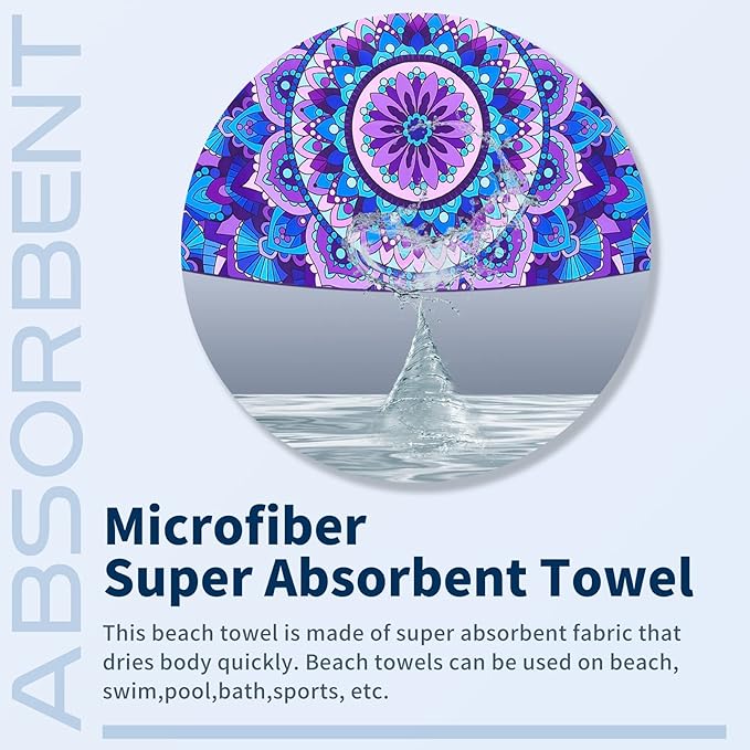 TwoYek Microfiber Sand Free Beach Towel Thin Quick Dry Super Absorbent Oversized Large Lightweight Towels for Travel Sports Pool Swimming Bath Camping Yoga Girls Women Adults