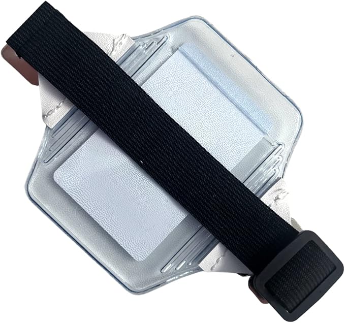 Heavy Duty Visor Fuel Card Holder with Clear Vinyl Pocket - Truck & Car Accessories for Interior - Drivers License, Auto Insurance Card & Fleet Vehicle Gas Log Storage by Specialist ID (Black)