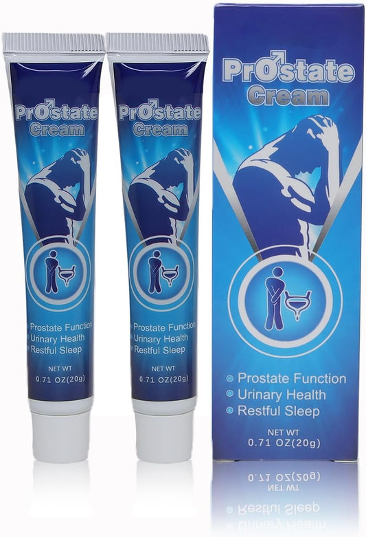 Prostate Relief Cream for Men - Promotes Normal Urinary Function & Reduces Urgency Symptoms, Enhances Overall Prostate Wellness（2pcs）