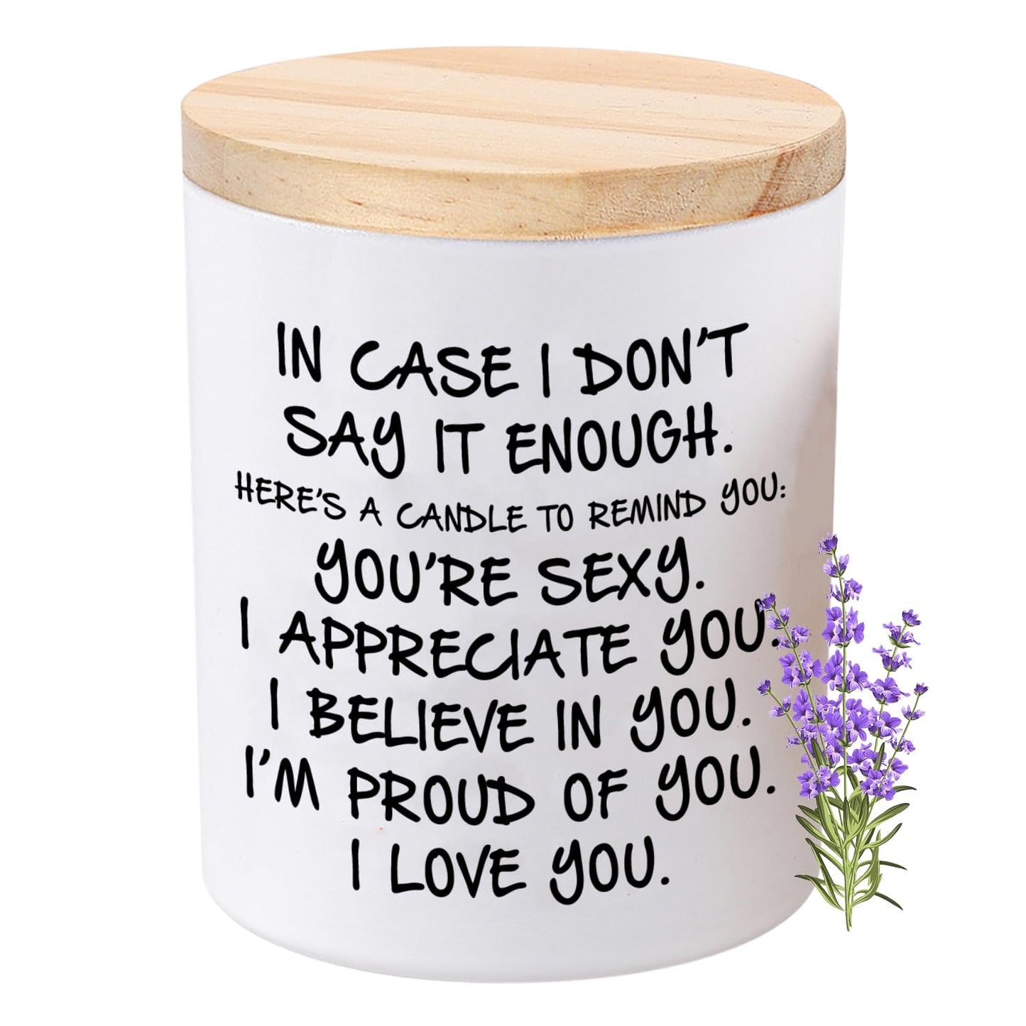 BFJLIFE Candles Gifts for Her Funny Novelty Unique Valentines Mothers Day Anniversary Birthday Christmas Gifts for Girlfriend Wife Stocking Stuffers Lavender Scented Soy Candle