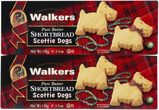 Walkers Scottie Dog Shortbread - 3.9 oz - 2 pk