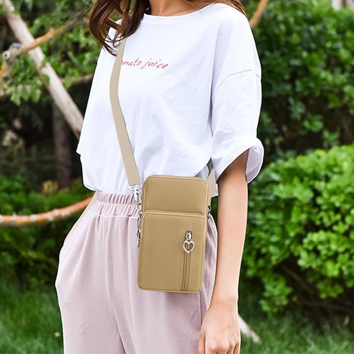 BIAOTIE Lightweight Small Crossbody bags Cell Phone Purses Travel Pouch Shoulder Bag for Women