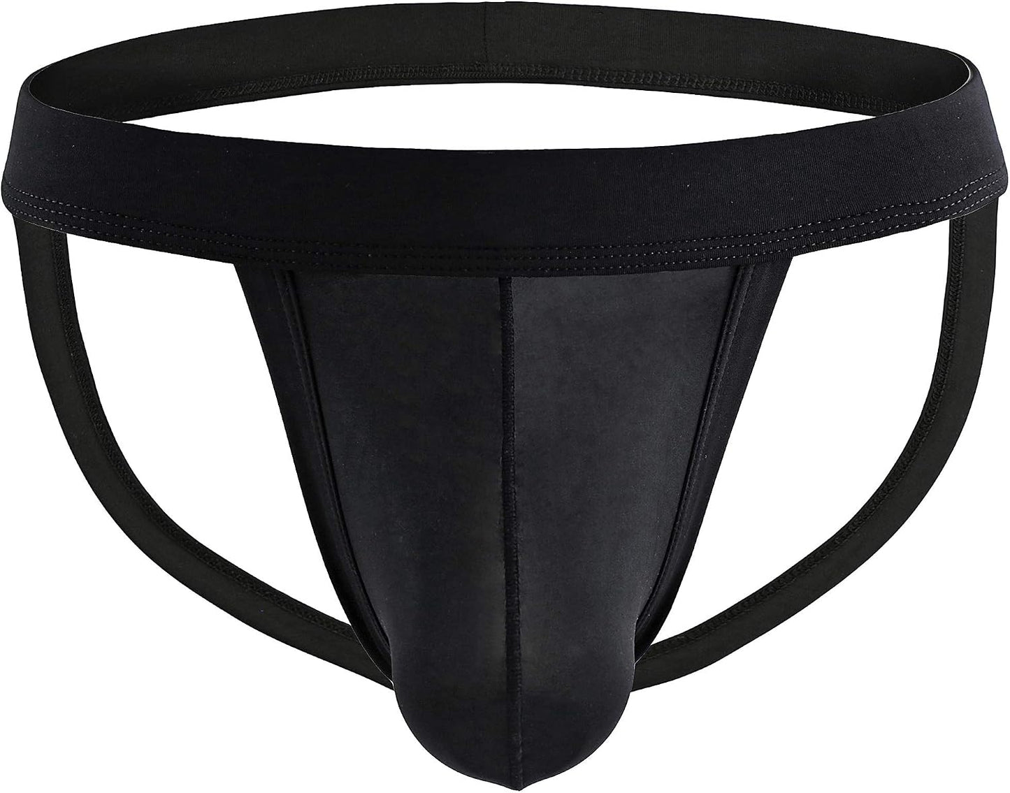 eywlwaar Men's Athletic Supporter Briefs Jockstrap Underwear Elastic Nylon Pouch Bikini Briefs