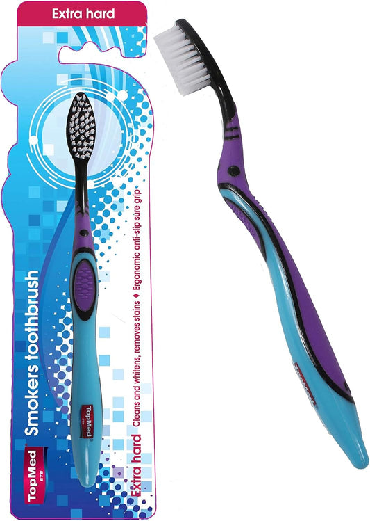 Top Med ETS Smokers Toothbrush Extra Hard (Color May Vary)
