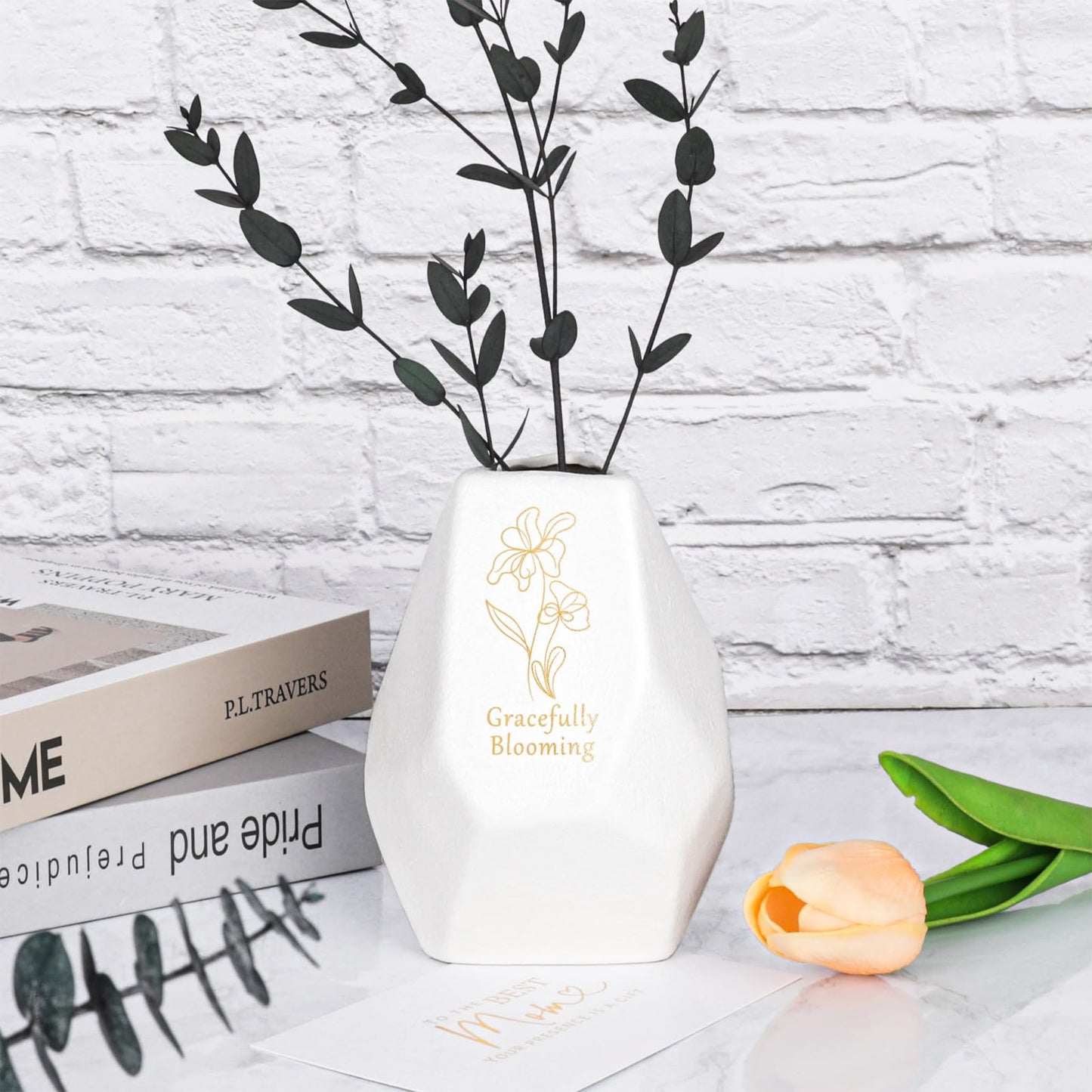 Gift for Mom – Relaxing Spa Basket with Warm Hugs Mug, Scented Candle, Tulip Vase and More, Perfect for Mother’s Day, Birthday, Christmas, Thanksgiving, Retirement & Thank You Gifts