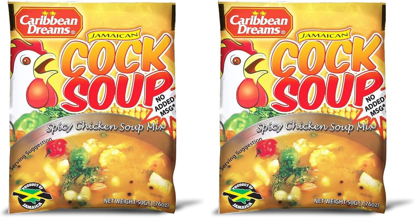 Caribbean Dreams Jamaican Cock Soup Mix, 50g (Pack of 20)