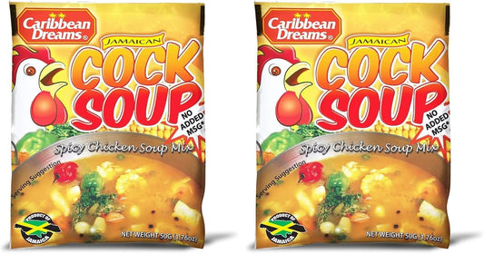 Caribbean Dreams Jamaican Cock Soup Mix, 50g (Pack of 20)