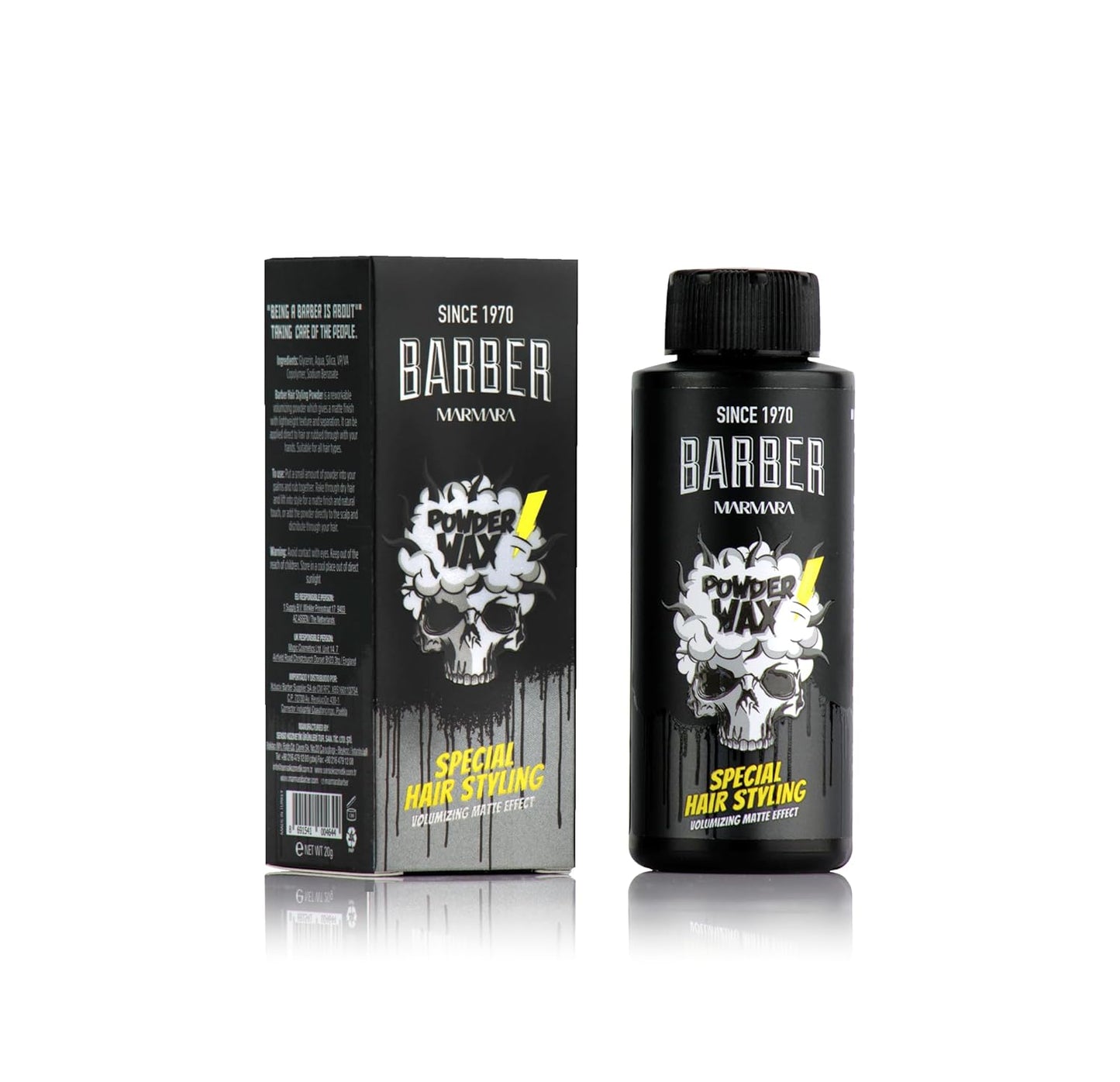 BARBER MARMARA Styling Powder with Matt Effect - Hair Powder for Women & Men, Modeling Powder for a Matte Look