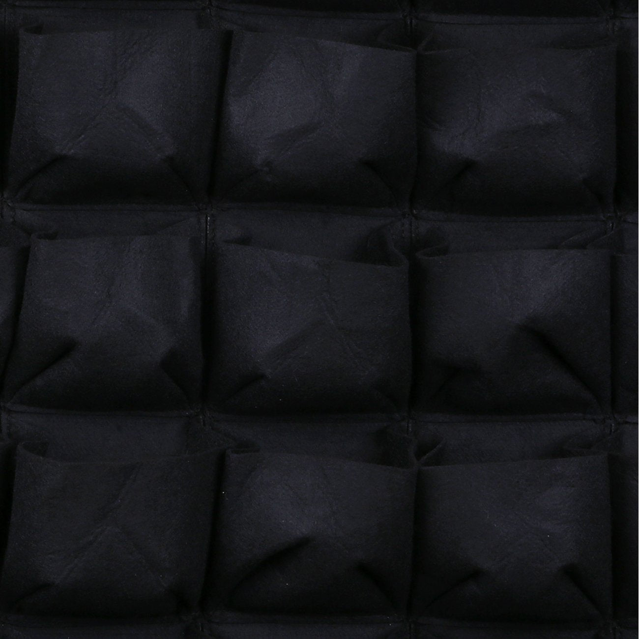 Ogrmar 64 Pockets Vertical Wall Garden Planter Plant Grow Bag for Flower Vegetable for Indoor/Outdoor (64 Pockets, Black)