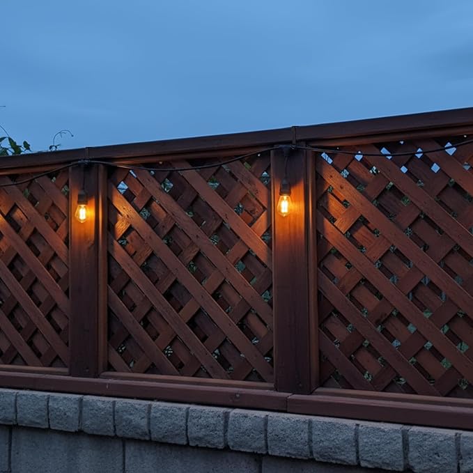 Frienda 6 Pcs Adjustable Outdoor Light String Metal Hooks for 6-11 Inch Concrete Wall Cinder Block Fence Hangers Outdoor Light String Hooks No Drill for Concrete Wall Cinder Block and Fence(Black)