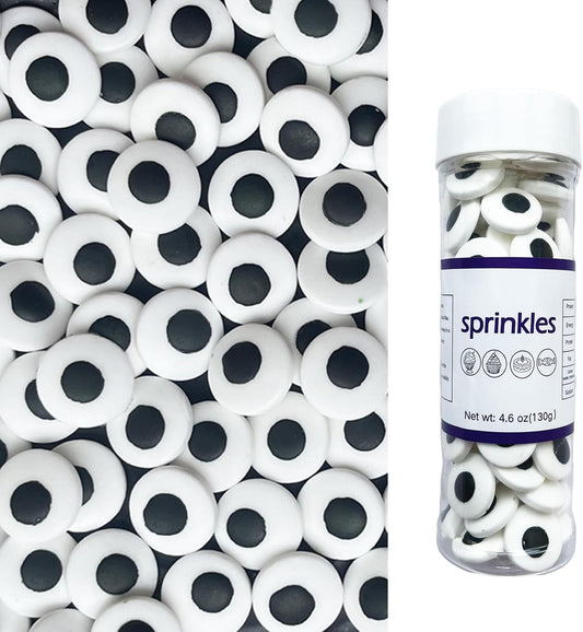 Halloween Weraru Big Candy Eyeballs Eye Ball Sweets Cake Cupcake Toppers Cookie Dessert Sprinkles Decorations for Birthday Party Supplies 4.2Ounce