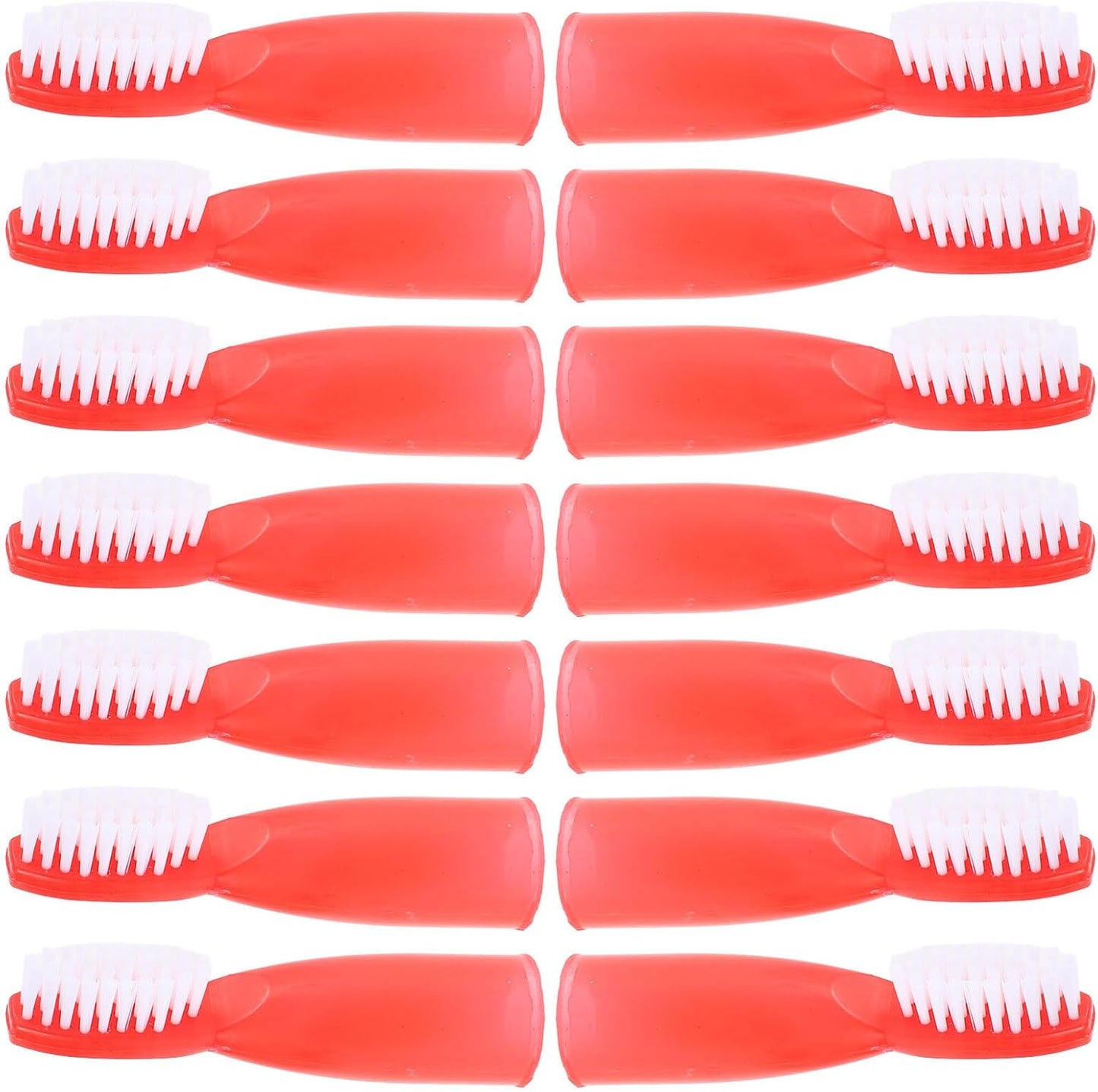 Unomor 20pcs Portable Prison Toothbrush Finger Sleeve Oral Cleaning Brush Soft Mini Tooth Brushes for Inmates Detention Centers High Security Safe Design