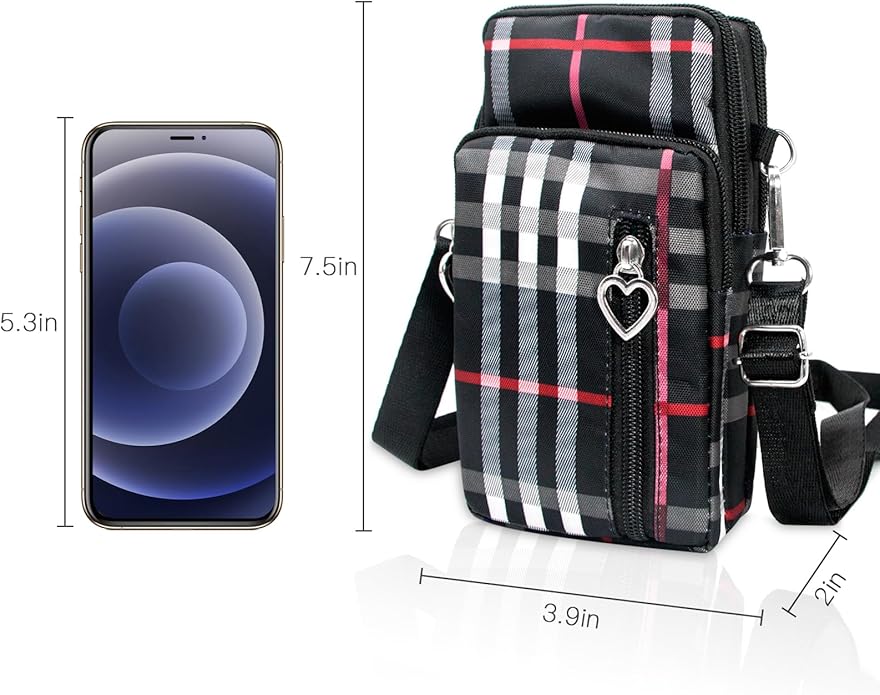 BIAOTIE Lightweight Small Crossbody bags Cell Phone Purses Travel Pouch Shoulder Bag for Women