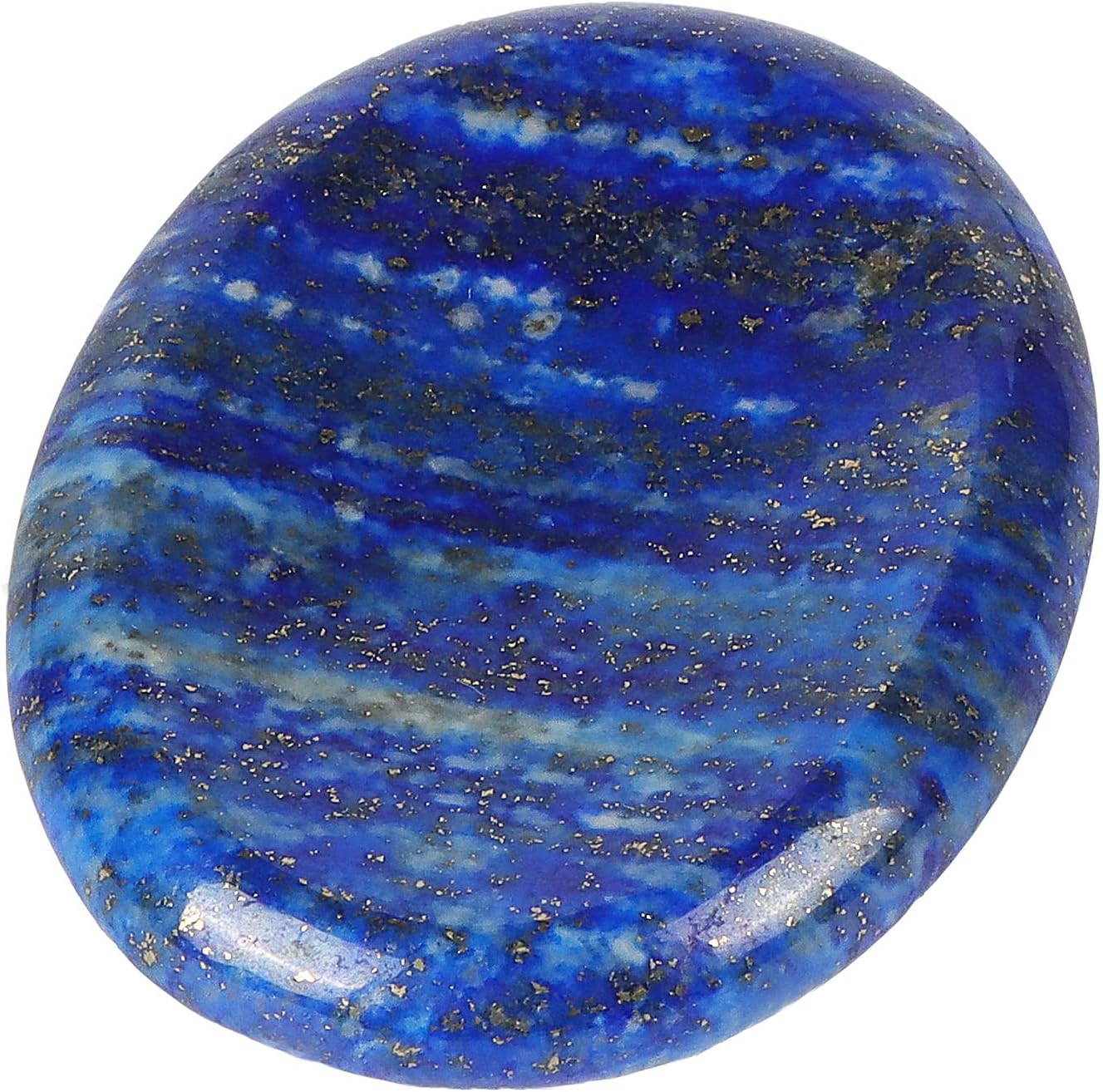Artistone 2" Lapis Lazuli Crystal Worry Stones,Hand Carved Gemstone Pocket Blue Thumb Palm Energy Healing Anxiety Stones for for Meditation Chakra Balancing Collection
