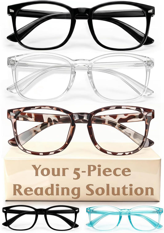 Reading Glasses for Women Men, Eyeglasses, Blue Light Readers for Men Women